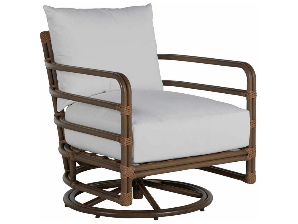 Summer Classics 3133 Malibu Seashore Easy Chair Natural White Sling