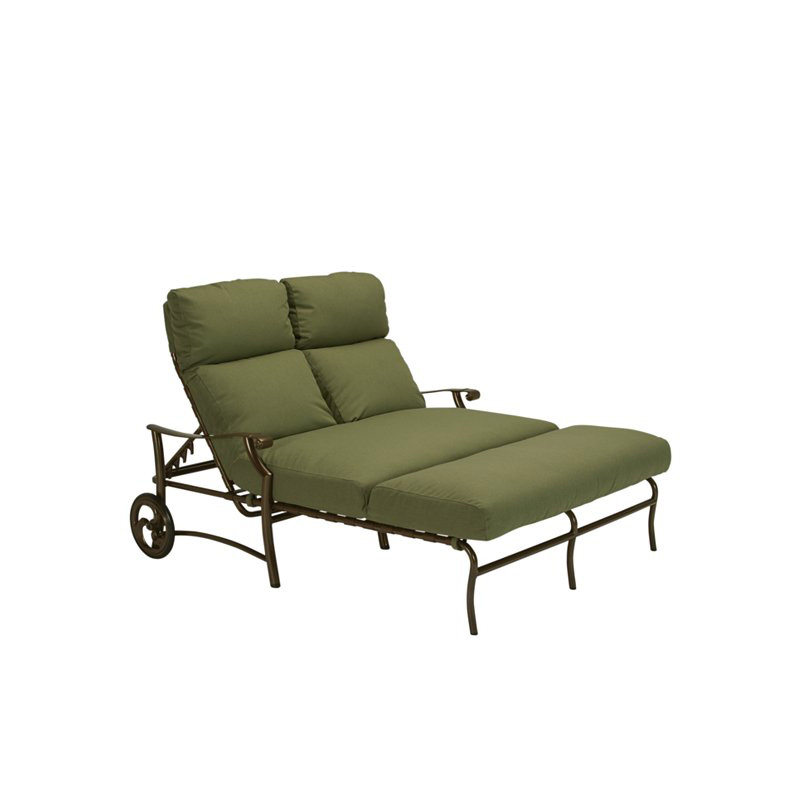 Tropitone 721375W Montreux II Cushion Double Chaies Lounge with Wheels