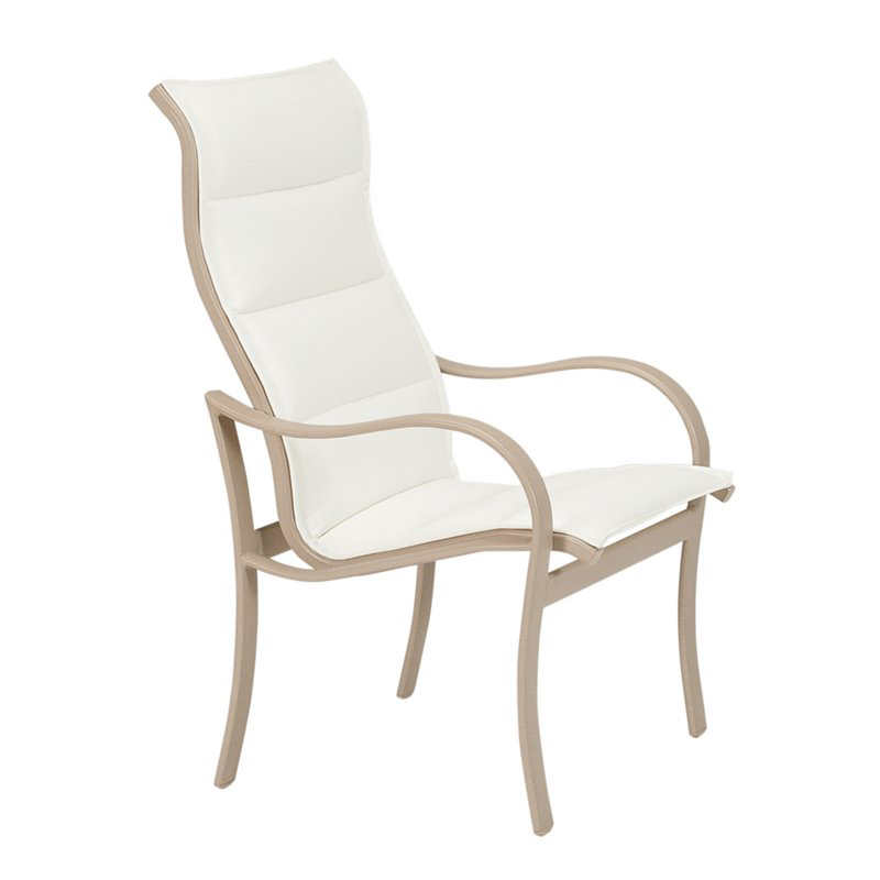 Tropitone 960201PS Shoreline Padded Sling High Back Dining Chair