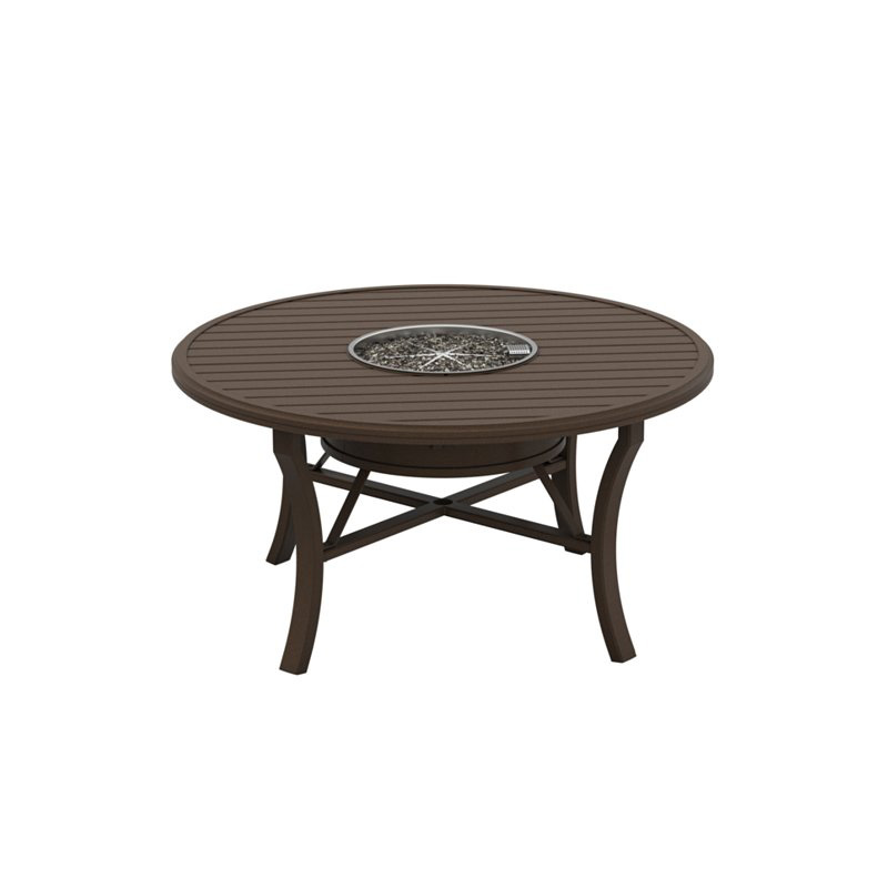 Tropitone 401154FTBL Fire Round Banchetto 54 inch Dining Height Gas Table