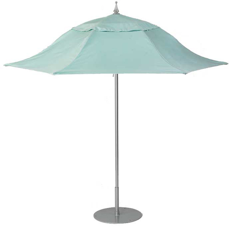Tropitone Silhouette Umbrella Silhouette Umbrella Aluminum Market Umbrella
