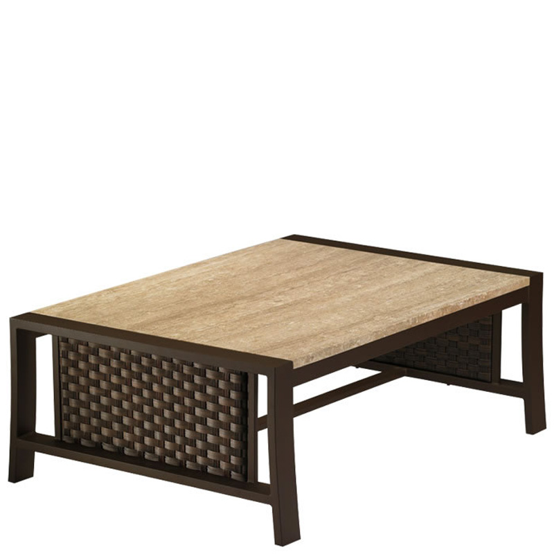 Tropitone 890853B Loggia Deep Seating Loggia 50 inch x 34 inch Rectanglar Coffee Table