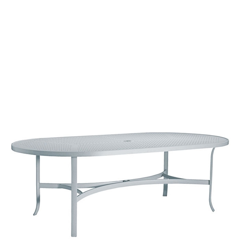 Tropitone 4284SBU Boulevard Tables 84 inch X 42 inch Oval Dining Table