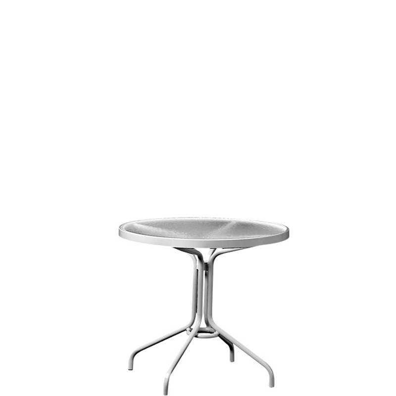 Tropitone 656 Acrylic and Glass Tables 30 inch Round Dining Table