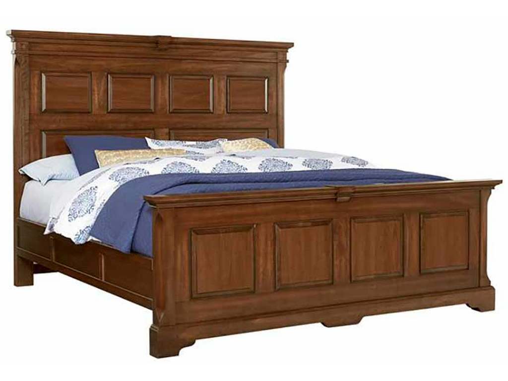 Artisan and Post 110-669-966-833-MS2 Heritage King Mansion Bed with Optional Decorative Side Rails Amish Cherry
