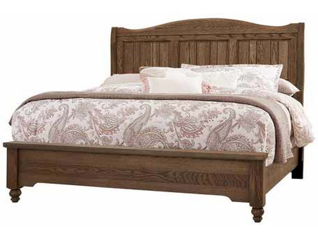 Artisan and Post 112-663-166-744-MS2 Heritage California King Sleigh Bed Cobblestone Oak