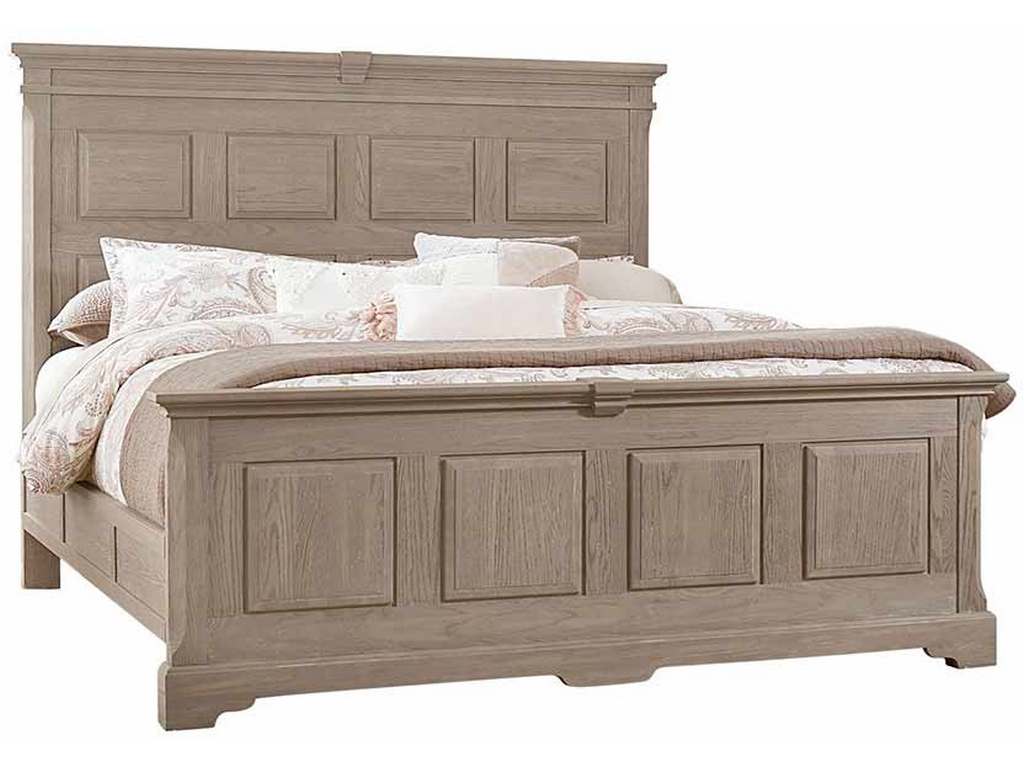 Artisan and Post 114-559-955-822 Heritage Queen Mansion Bed with Optional Decorative Side Rails Greystone