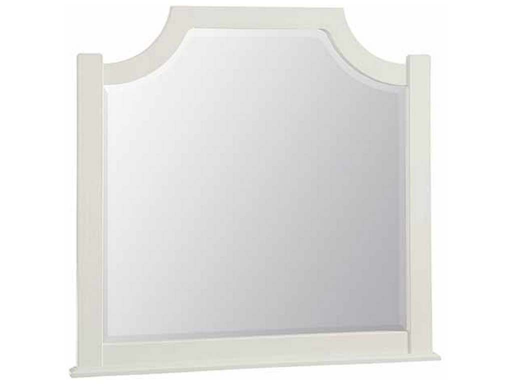 Artisan and Post 116-447 Maple Road Two-Tone Scalloped Mirror Soft White Natural Top