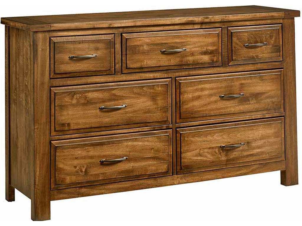 Artisan and Post 118-003 Maple Road Triple Dresser 7 Drawers Antique Amish