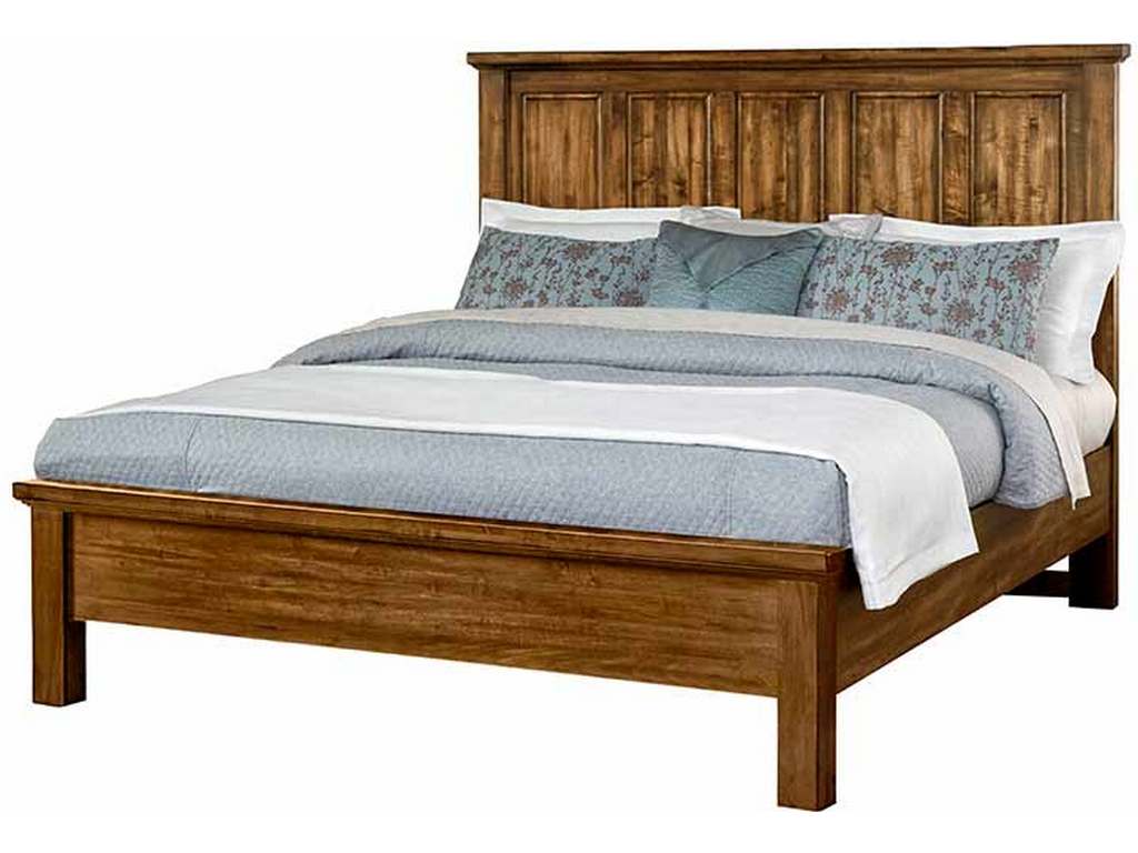 Artisan and Post 118-669-966-944-MS2 Maple Road California King Mansion Bed with Low Profile Footboard Antique Amish