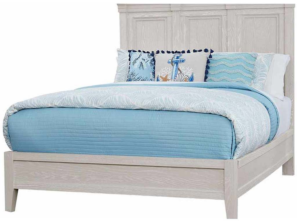 Artisan and Post 144-669-766-833-MS2 Passageways King Mansion Bed with Low Profile Footboard Oyster Grey