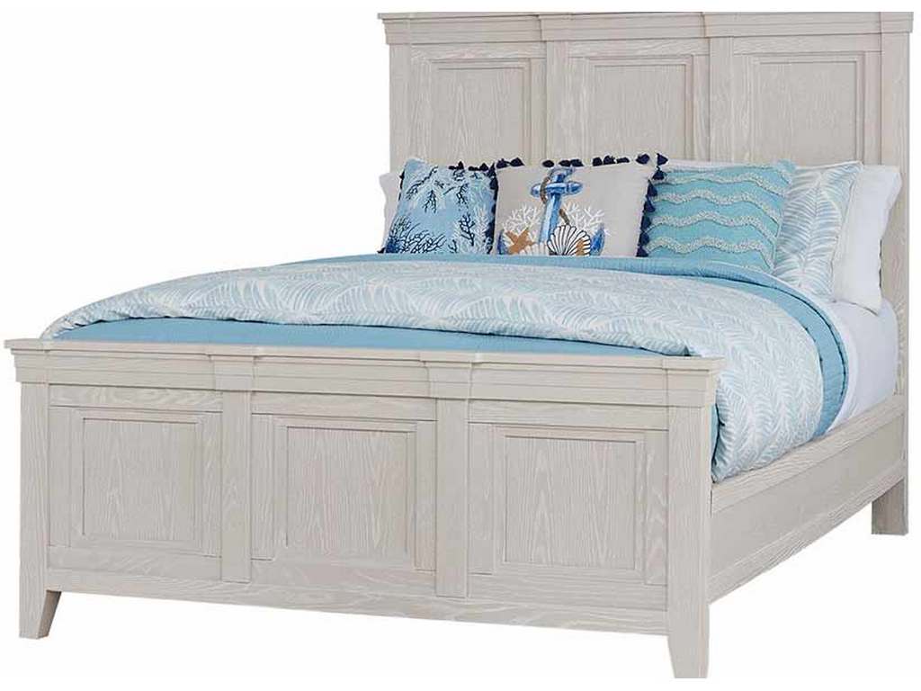 Artisan and Post 144-669-966-844-MS2 Passageways California King Mansion Bed with Mansion Footboard Oyster Grey