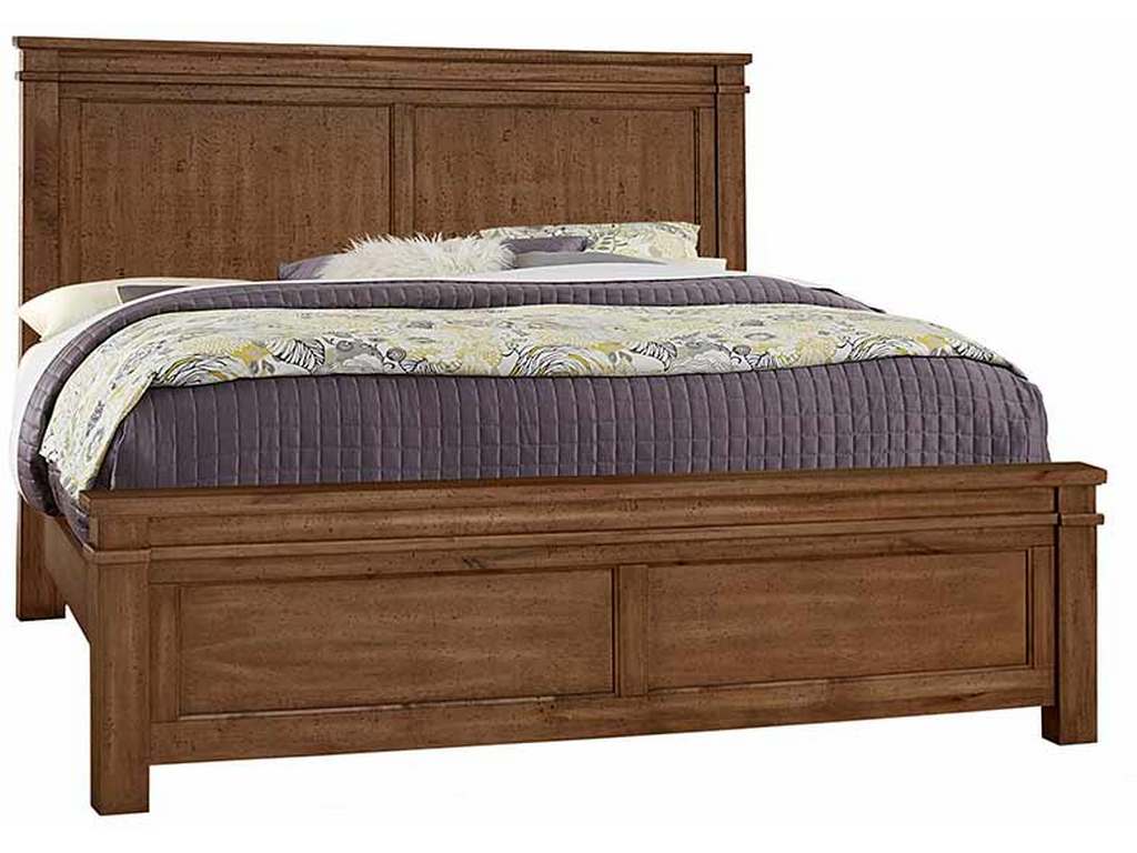Artisan and Post 174-661-166-933-MS2 Cool Rustic King Mansion Bed Amber