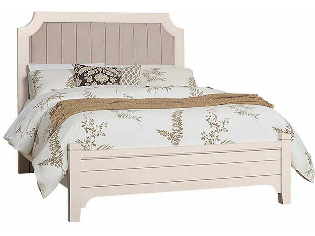 Vaughan Bassett 744-551-855-922 Bungalow Home Queen Upholstered Bed Lattice
