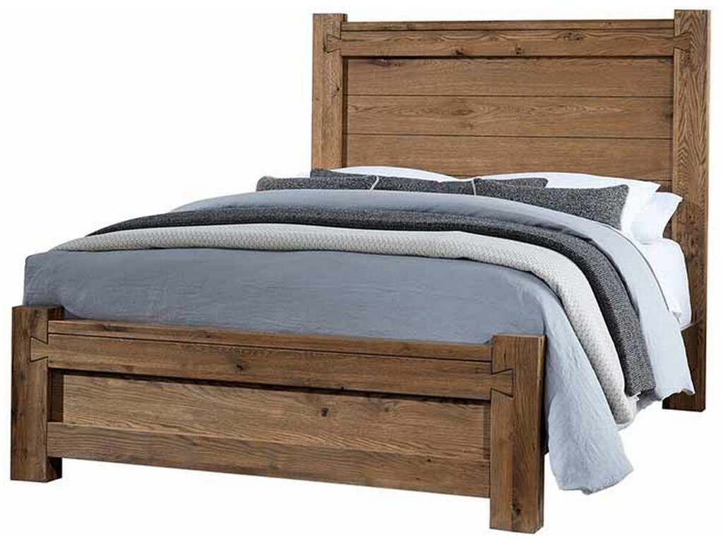 Vaughan Bassett 752-558-855-922 Dovetail Queen Poster Bed with Poster FB Natural