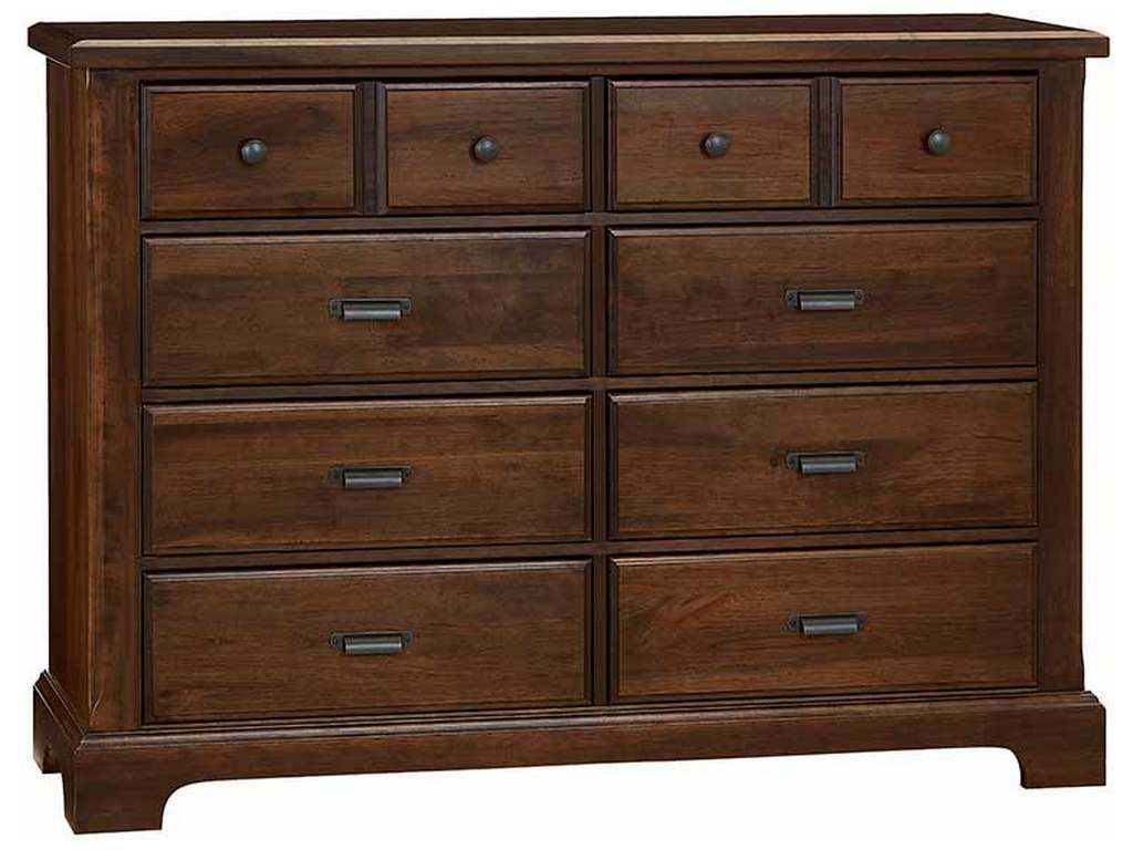 Vaughan Bassett 817-002 Lancaster County Dresser 8 Drawer Amish Walnut