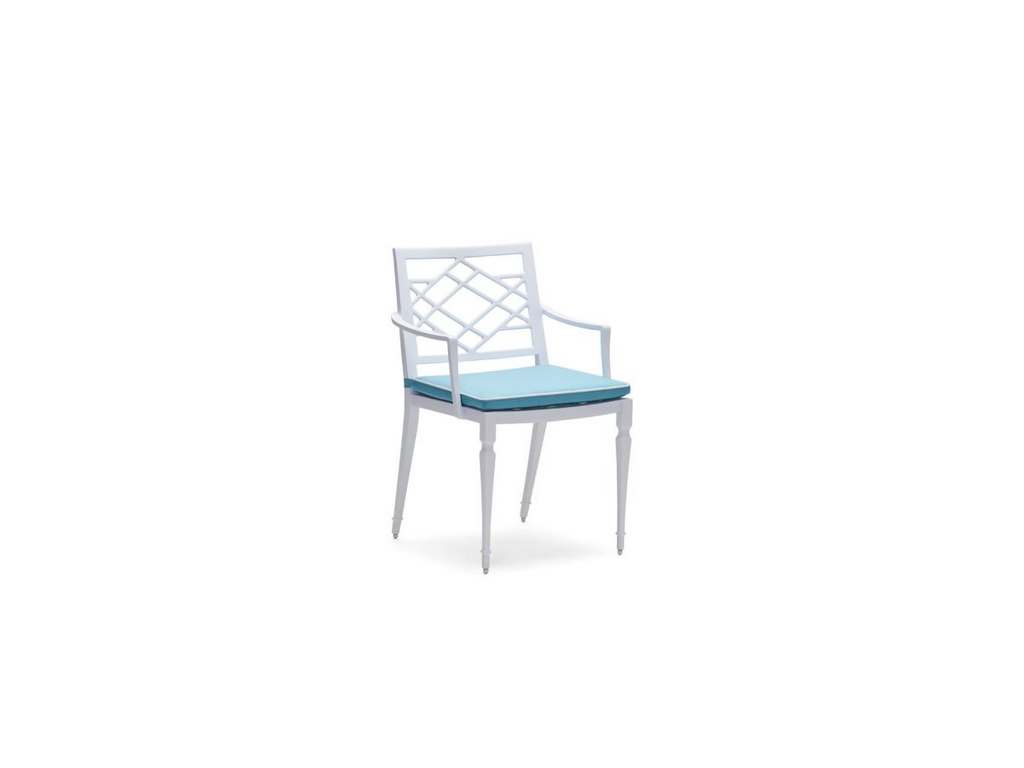 Woodard 7S0401ST Tuoro by Alexa Hampton Dining Armchair with Optional Seat Cushions