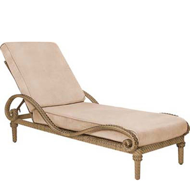 Woodard 640070V South Shore Chaise Lounge with Cushions ...