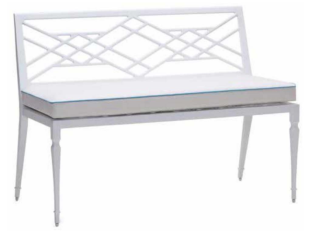 Woodard 7S0423ST Tuoro Armless Bench with Optional Seat Cushion
