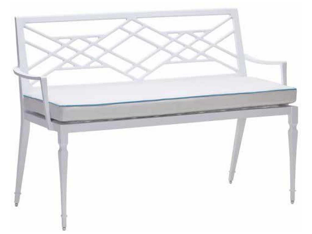 Woodard 7S0414ST Tuoro Bench with Optional Seat Cushion