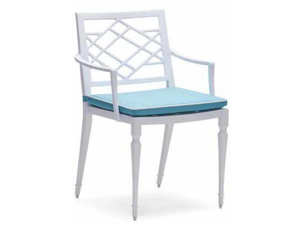 Woodard 7S0401ST Tuoro Dining Armchair with Optional Seat Cushions