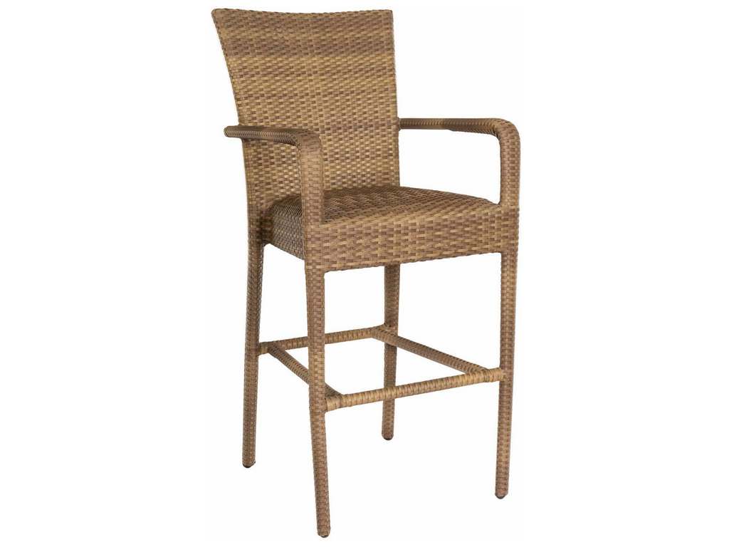 Woodard S593089 Et Cetera Padded Seat Bar Stool with Arms
