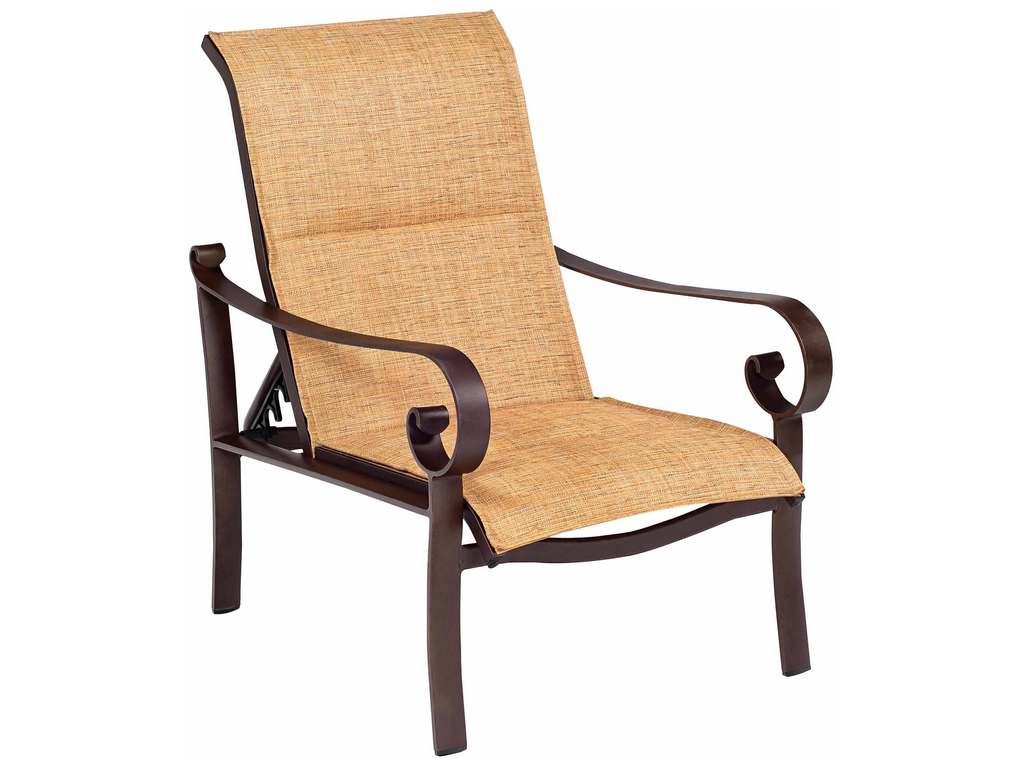 Woodard 62H535 Belden   Padded Sling Adjustable Lounge Chair
