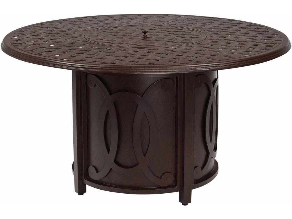 Woodard 69M747 Belden   Accented Universal Round Fire Table Base with Round Burner