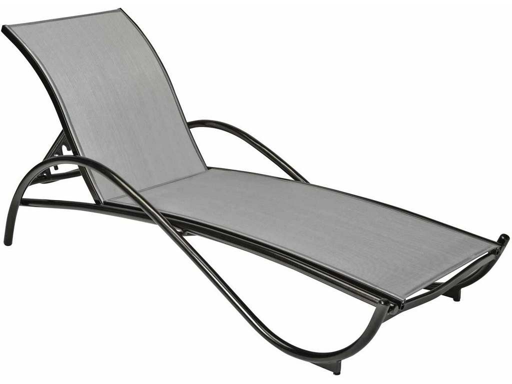 Woodard 5D0470 Tribeca Sterling Adjustable Chaise Lounge Stackable