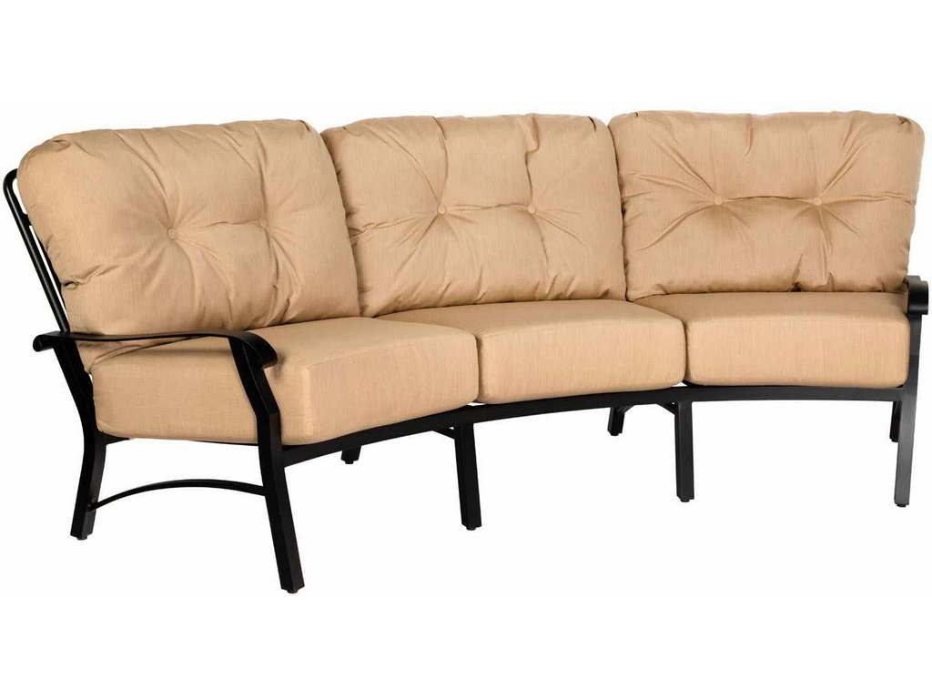 Woodard 4Z0464 Cortland   Cushion Crescent Sofa