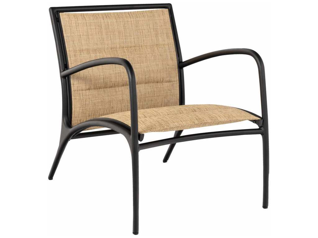 Woodard 990506T Orion   Padded Sling Lounge Chair with Arms