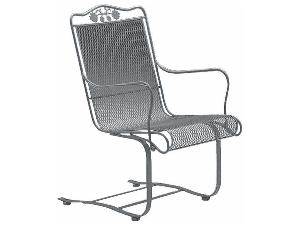Woodard 400018 Briarwood High-Back Spring Base Chair