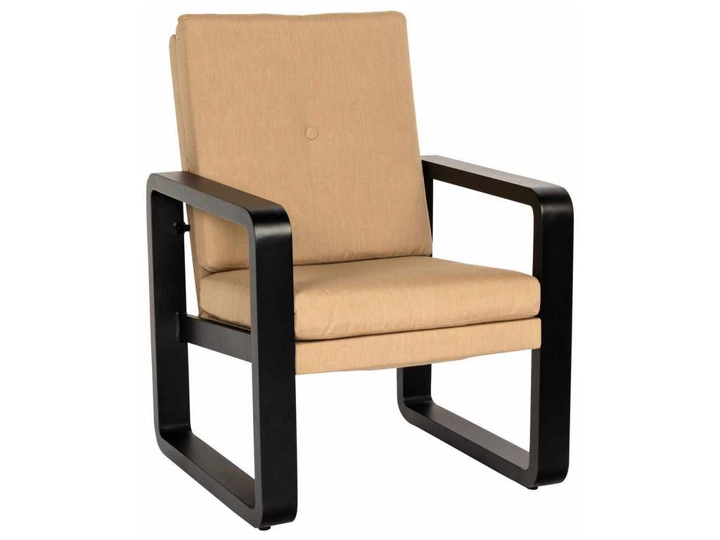 Woodard 7D0801 Vale   Dining Armchair with Upholstered Back