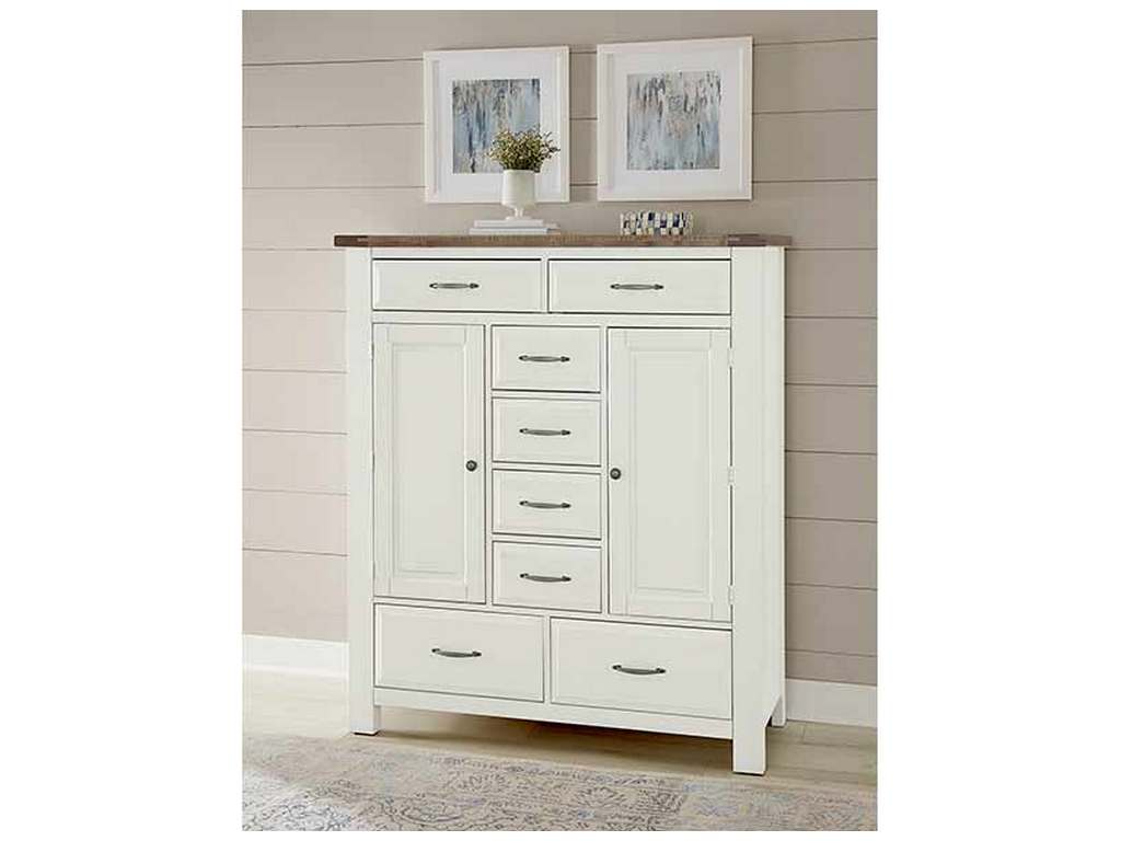 Artisan and Post 116-116 Maple Road Two-Tone Sweater Chest 8 Drawer Soft White Natural Top Artisan and Post 116-116 Maple Road Two-Tone Sweater Chest 8 Drawer Soft White Natural Top