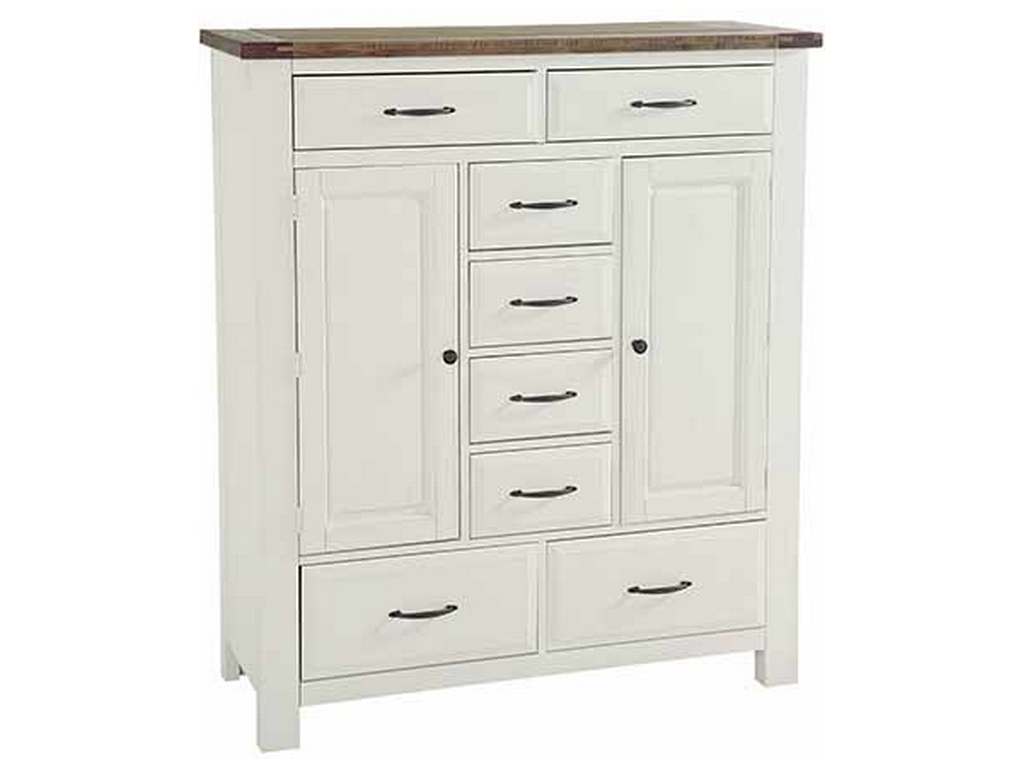 Artisan and Post 116-116 Maple Road Two-Tone Sweater Chest 8 Drawer Soft White Natural Top Artisan and Post 116-116 Maple Road Two-Tone Sweater Chest 8 Drawer Soft White Natural Top