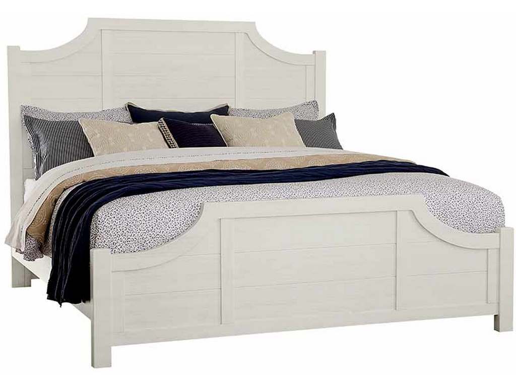 Artisan and Post 116-557-755-722 Maple Road Two-Tone Queen Scalloped Bed Soft White Artisan and Post 116-557-755-722 Maple Road Two-Tone Queen Scalloped Bed Soft White