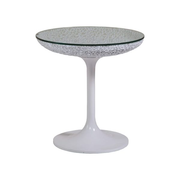 Artistica Home 2074-950C Seascape Round White Spot Table
