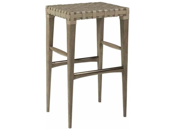 Artistica Home 2002-898-41-01 Cohesion Program Milo Leather Backless Barstool