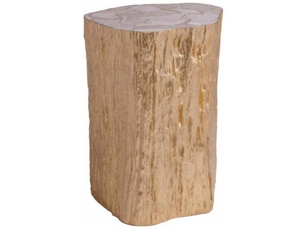 Artistica Home 2036-951 Signature Designs Trunk Segment Accent Table Gold Leaf