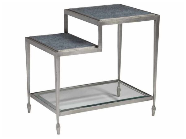 Artistica Home 2213-955C Signature Designs Sashay Silver Rectangular End Table