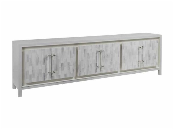 Artistica Home 2267-908 Signature Designs Elation White Long Media Console