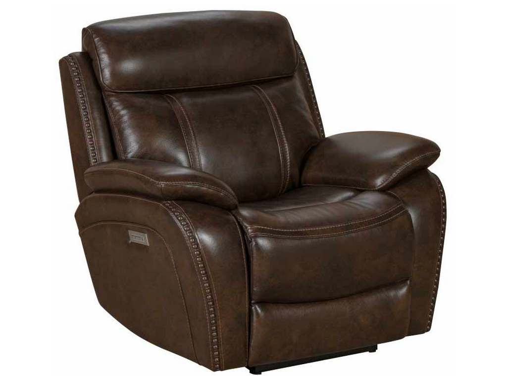 BarcaLounger 9PH-3703-3713-86  Sandover Power Recline Recliner Tri Tone Chocolate
