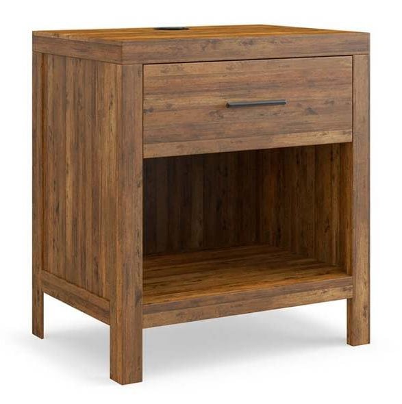 Bassett 2019-0271A BenchMade Midtown Bedside Table with Charger