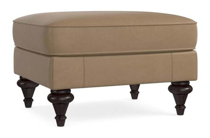 Bassett 1494-01L  Oxford Leather Ottoman