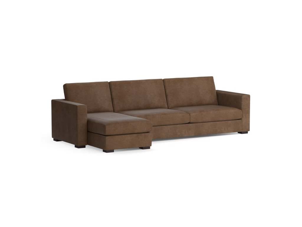 Bassett 3129-LCSECTL Benchmade Weldon Leather Left Chaise Sectional