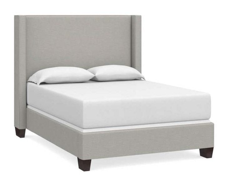 Bassett 2602-K69F Upholstered Beds Dublin King Straight Wing Bed