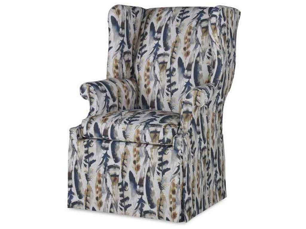 Century 11-1050SK Century Signature Leo Skirted Wing Chair