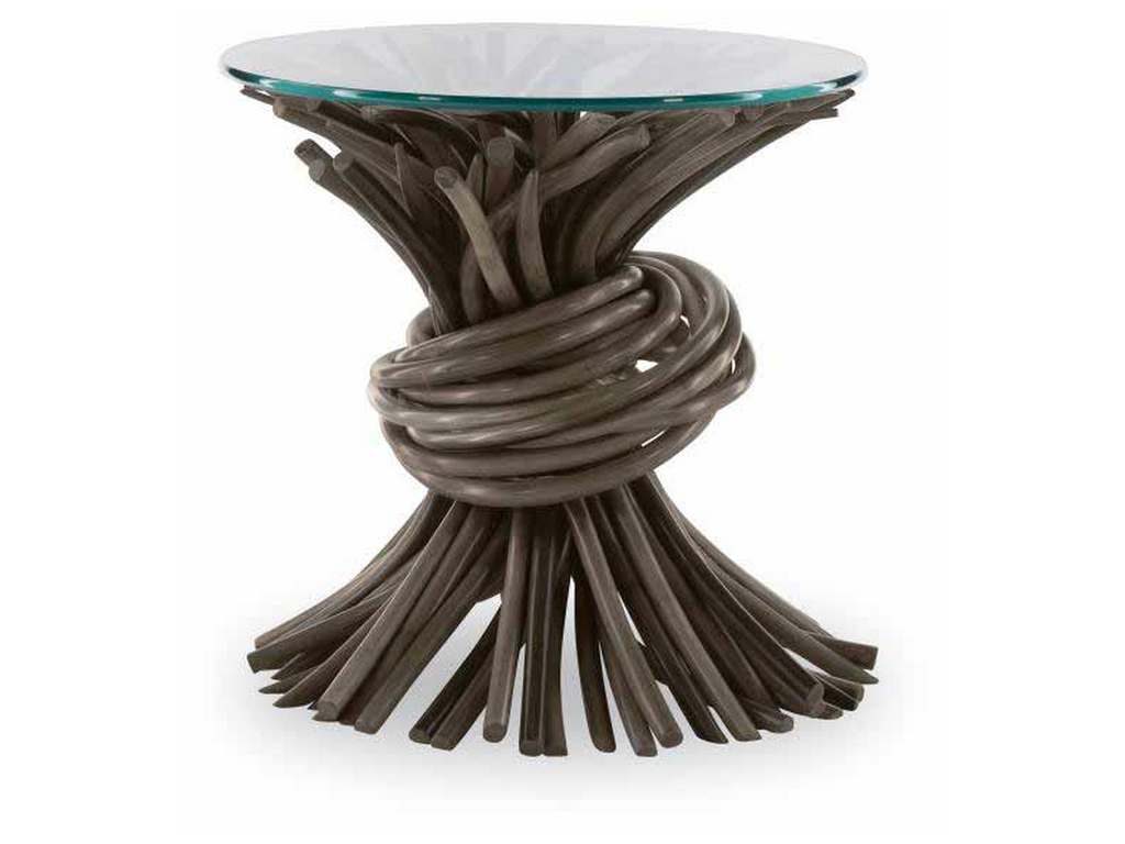 Century CT2036-GR Curate Knot End Table Grey
