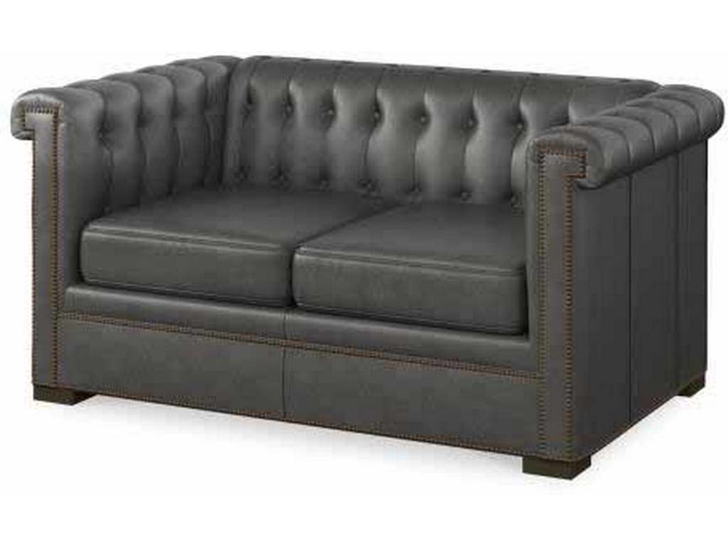 Century LR-7700-4 Century Leather Modern Chesterfield Love Seat