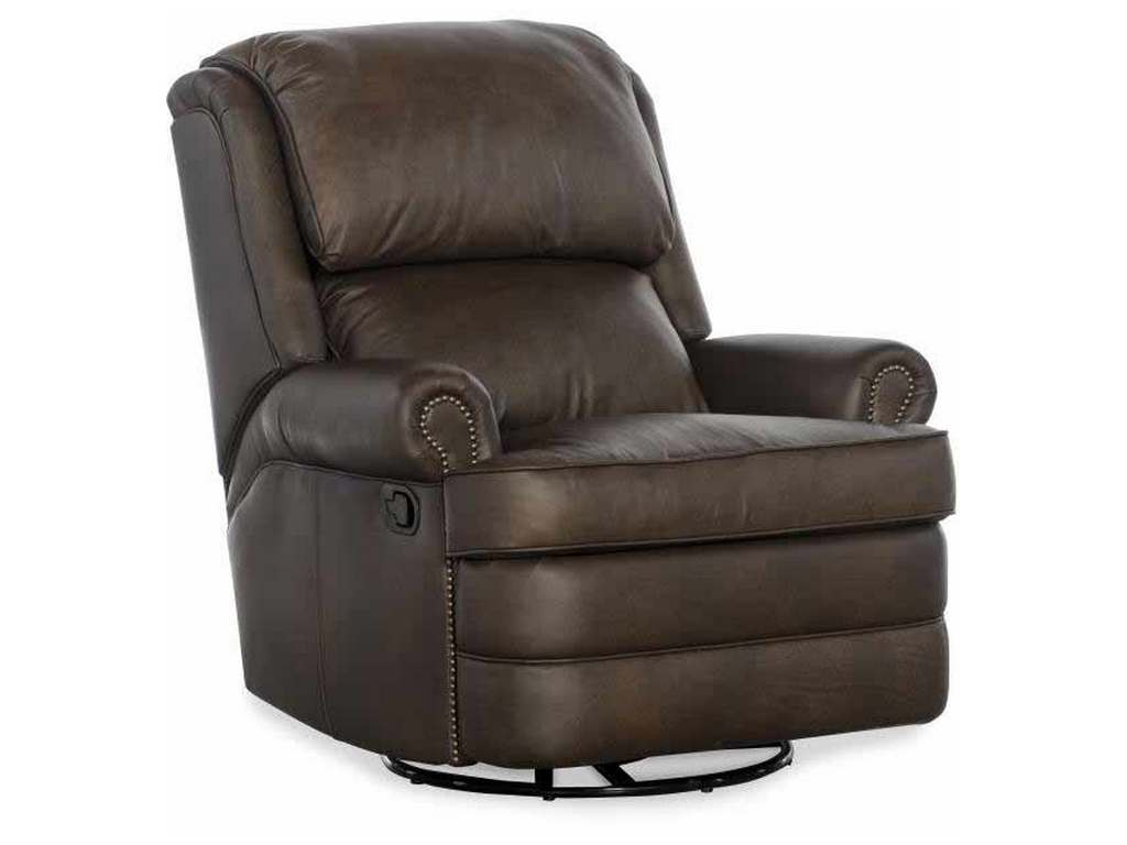 Century LR-C1012-9M Century Leather Chesapeake Swivel Glider Manual Recliner
